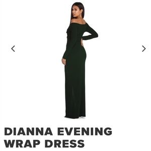 dianna evening wrap dress